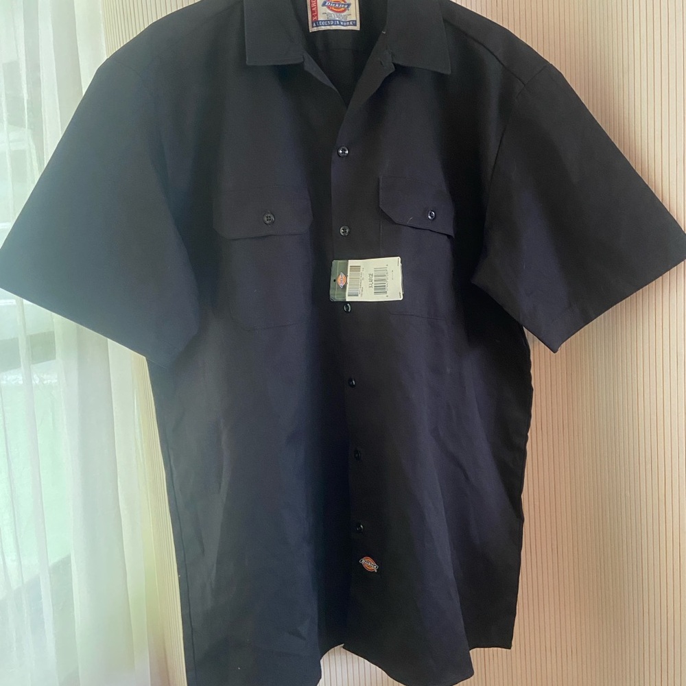 Dickies  Short Sleeve  work Shirt blk.  xL